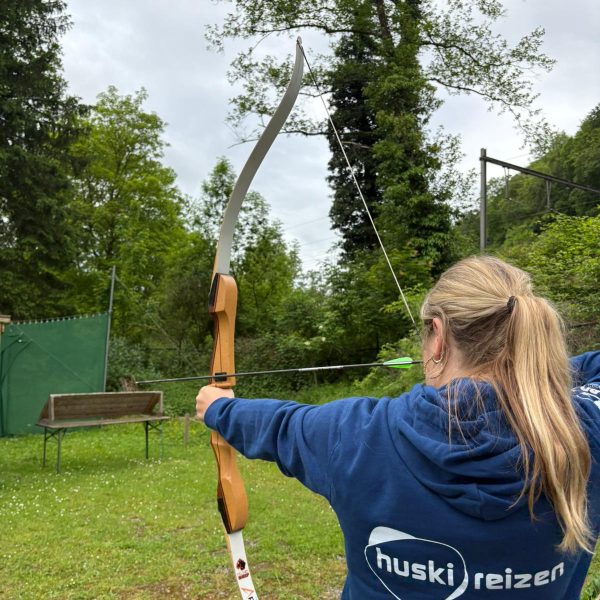 Boogschieten activiteit camping